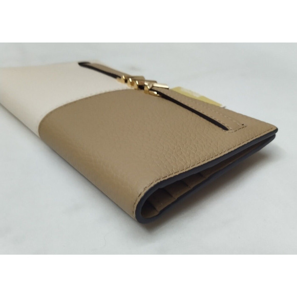Michael Kors Reed Camel Multicolor Leather Credit Card Bifold Wallet - NWT $298 - Picture 9 of 16